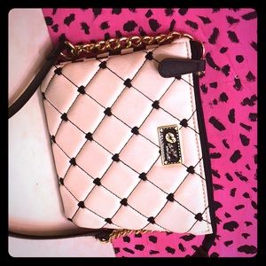 Small black and white shoulder bag!